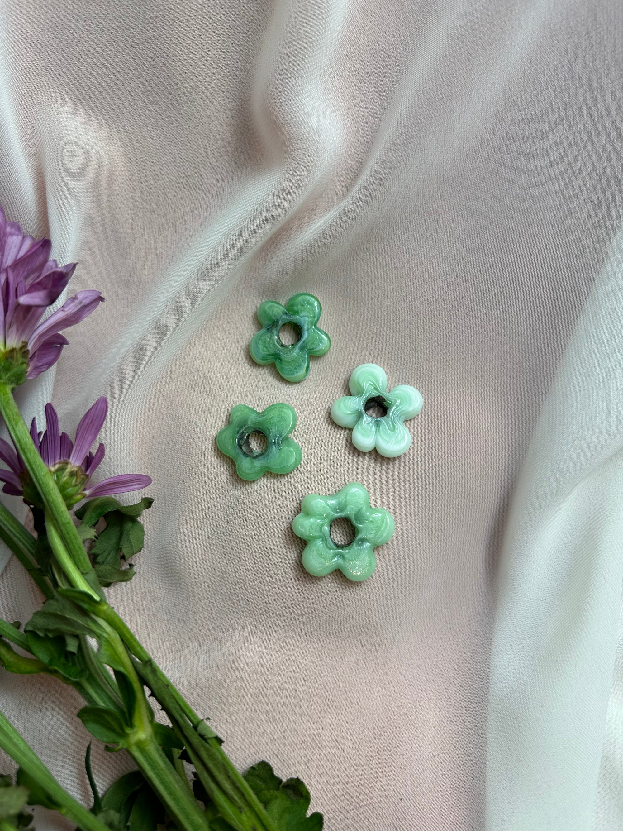 Medium Hand Crafted Italian Glass Beads