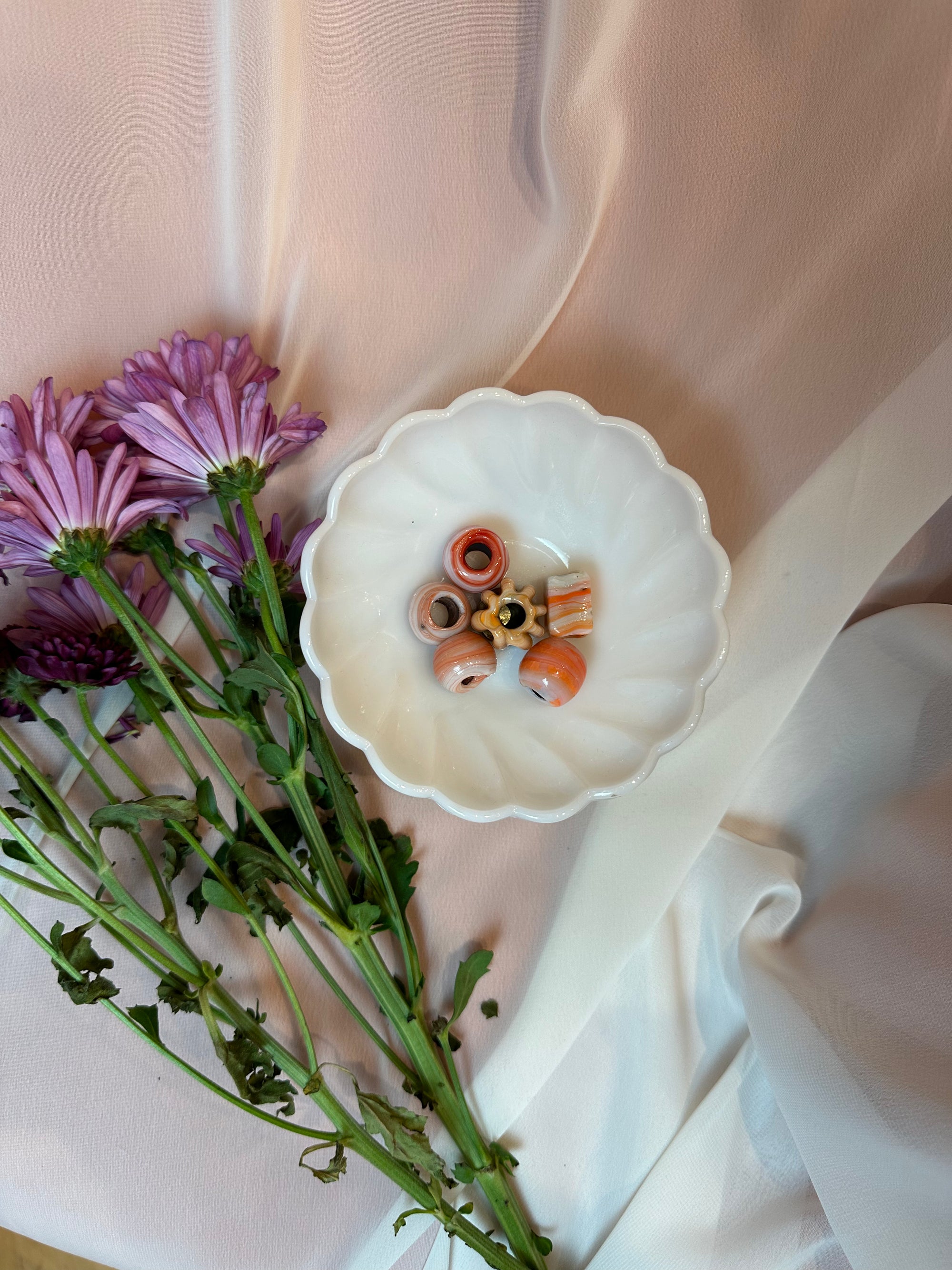 Medium Hand Crafted Italian Glass Beads