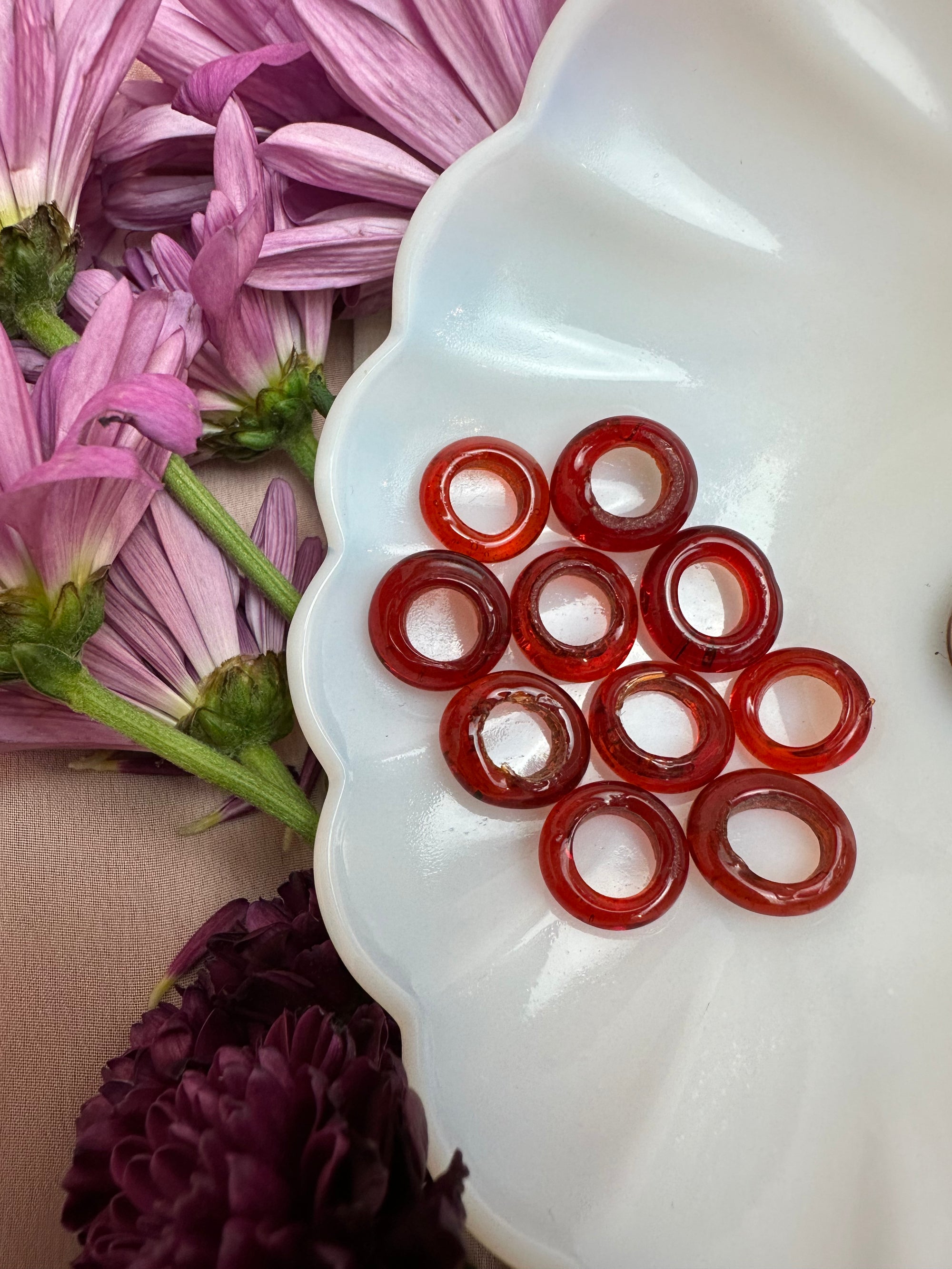 Small Hand Crafted Italian Glass Beads