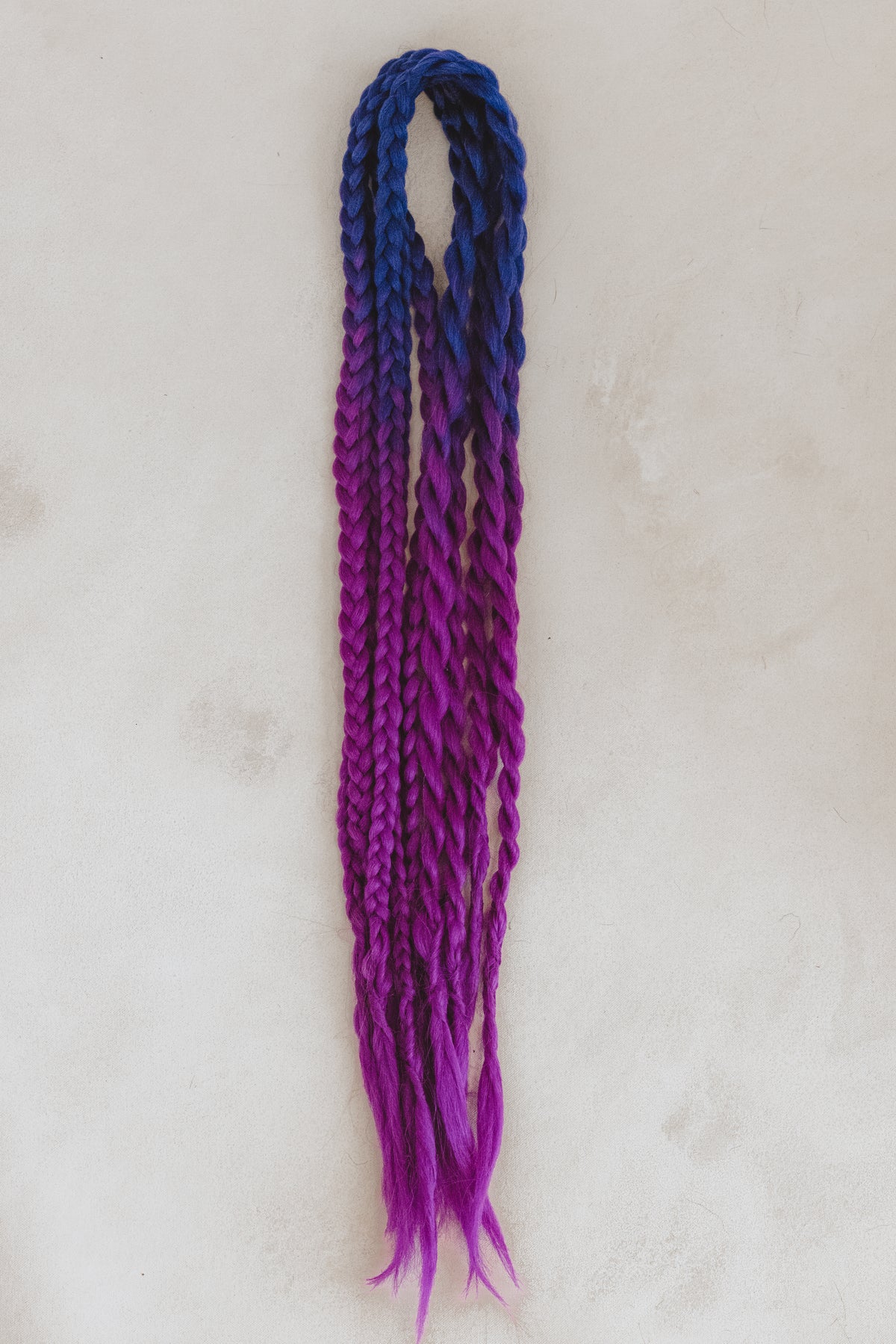 Ombre Brown Purple Dread Dreadlock Hair Extensions Dark Brown to Copper Ombre Dreadlocks – Human Hair main image 2